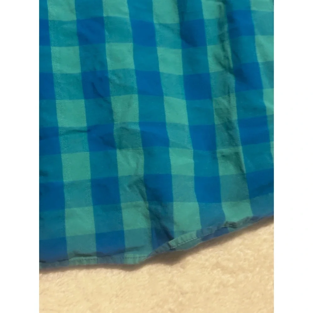 Vintage J Crew Slim Shirt Men's XL Dress Turquoise Blue‎ Long Sleeve 100% Cotton